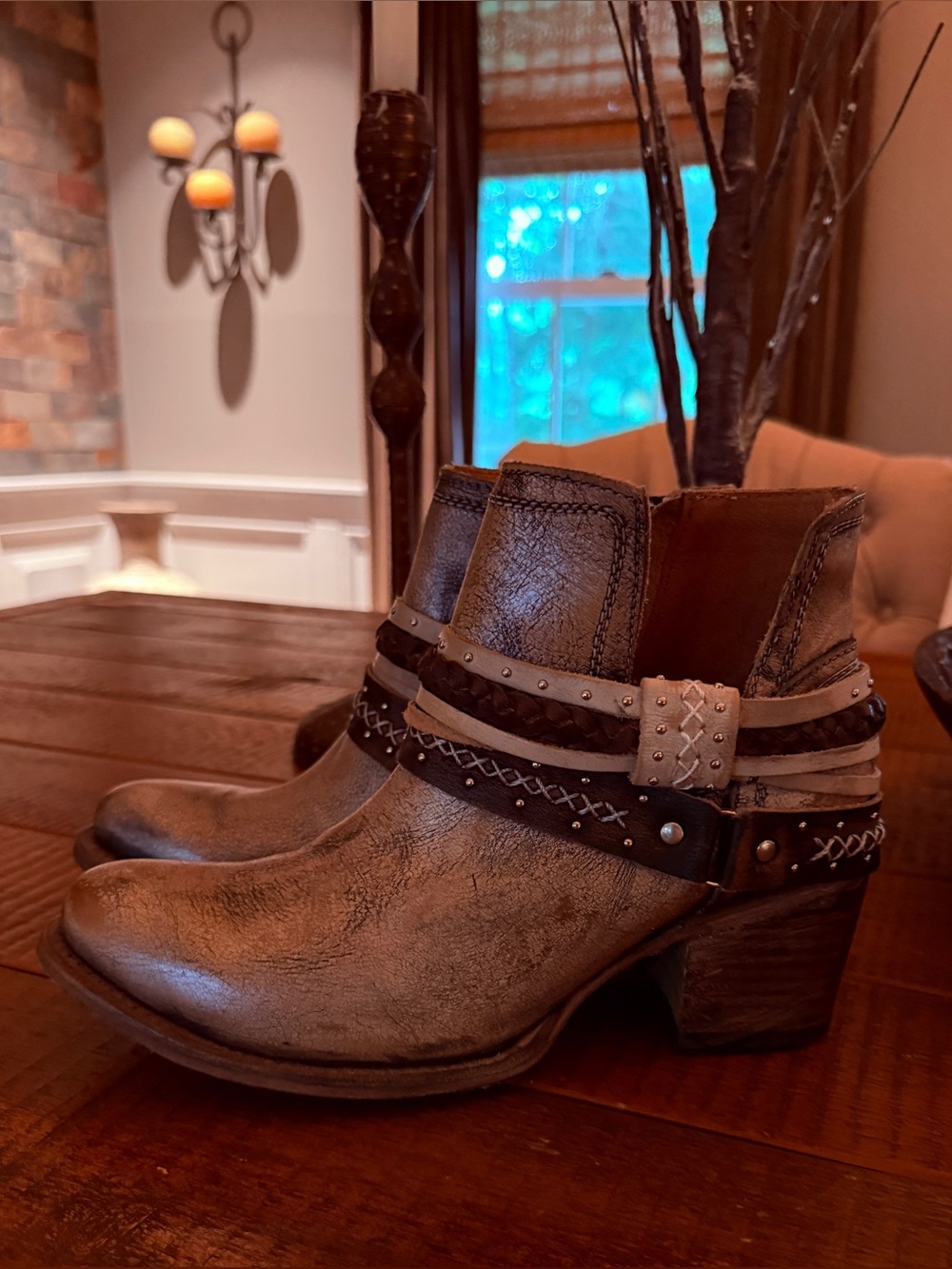 Handcrafted Freebird ankle boots